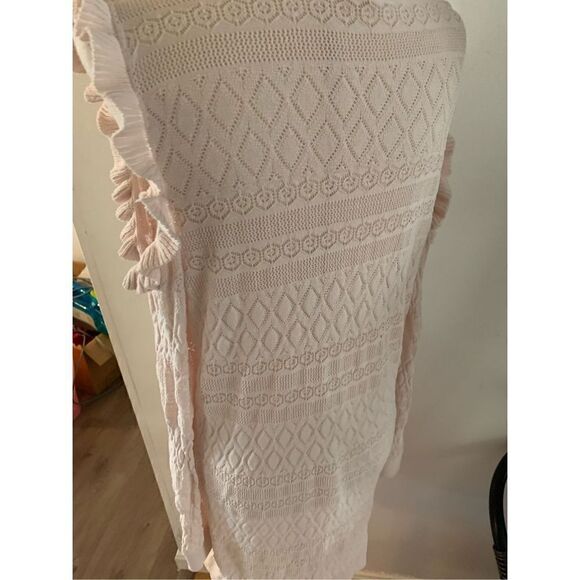 Lauren Conrad, pink size large sweater, no shoulders - Picture 4 of 5